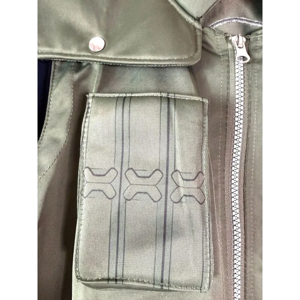Naruto Shippuden Kids Jonin Flak Vest Jacket Size M Konoha Anime Cosplay Green